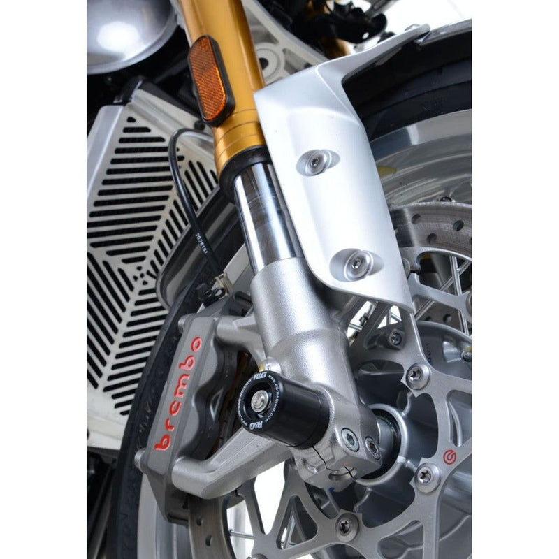 Load image into Gallery viewer, R&amp;G Racing Black Fork Protectors For 2019-2020 Triumph Speed Twin 1200
