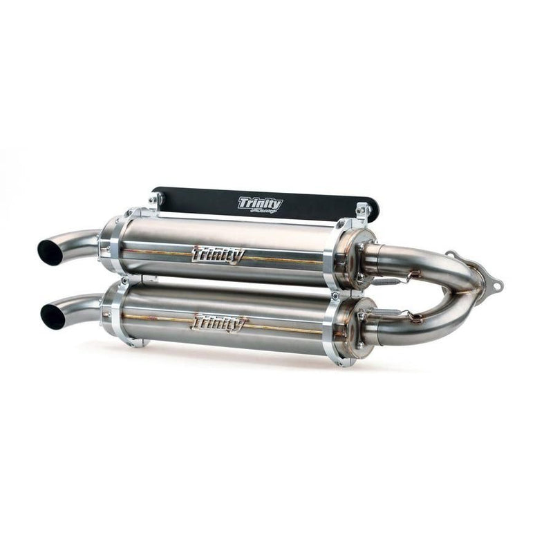 Load image into Gallery viewer, Trinity Racing Stage 5 Dual Slip On Exhaust Stainless Steel Muffler TR-4173S-SS
