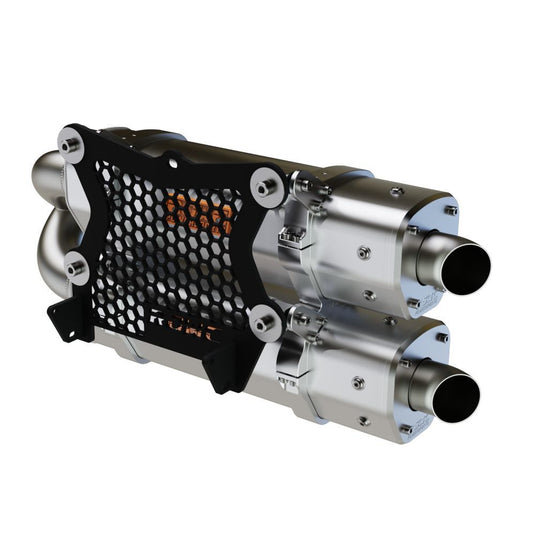 RJWC Stacked Dual Slip-On Exhaust For CF-Moto ZFORCE 950 HO EX 2023-2024