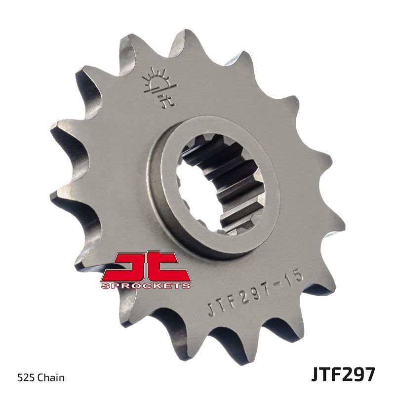 Load image into Gallery viewer, JT Sprockets Front Steel Sprocket 15 Tooth 15T 525 Chain JTF297.15
