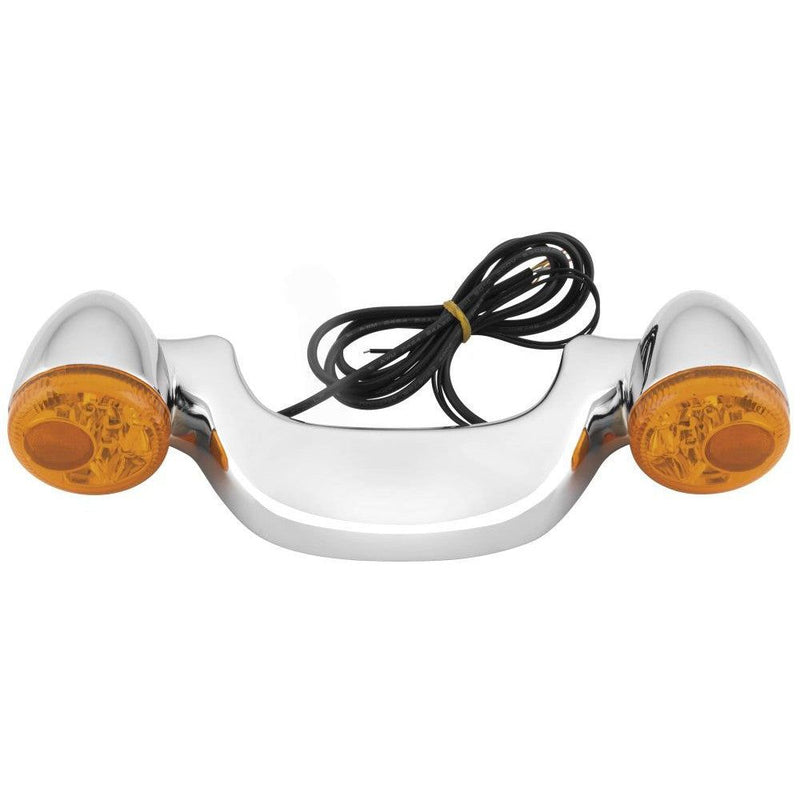 Load image into Gallery viewer, Letric Lighting Rear Light Bar With Signals Chrome Amber
