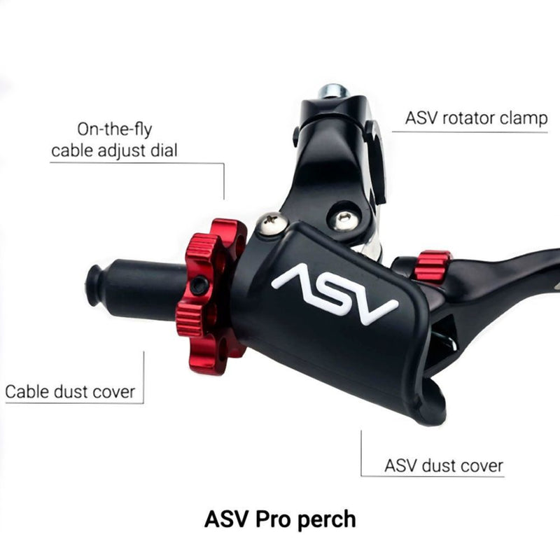 Load image into Gallery viewer, ASV Red F4 Quad Model Shorty Clutch + Brake Lever Pro Pack For Honda TRX450R Kick Start 2004-2012
