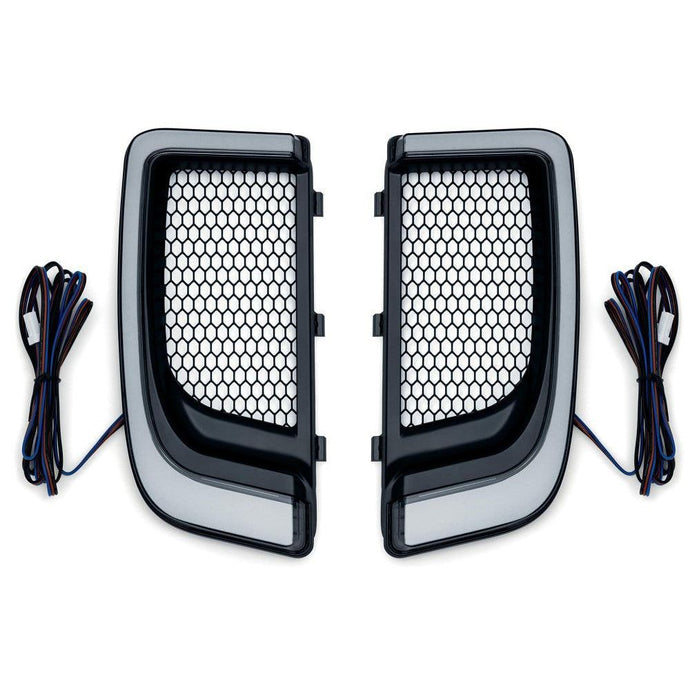 Kuryakyn Tracer LED Fairing Lower Grills Black
