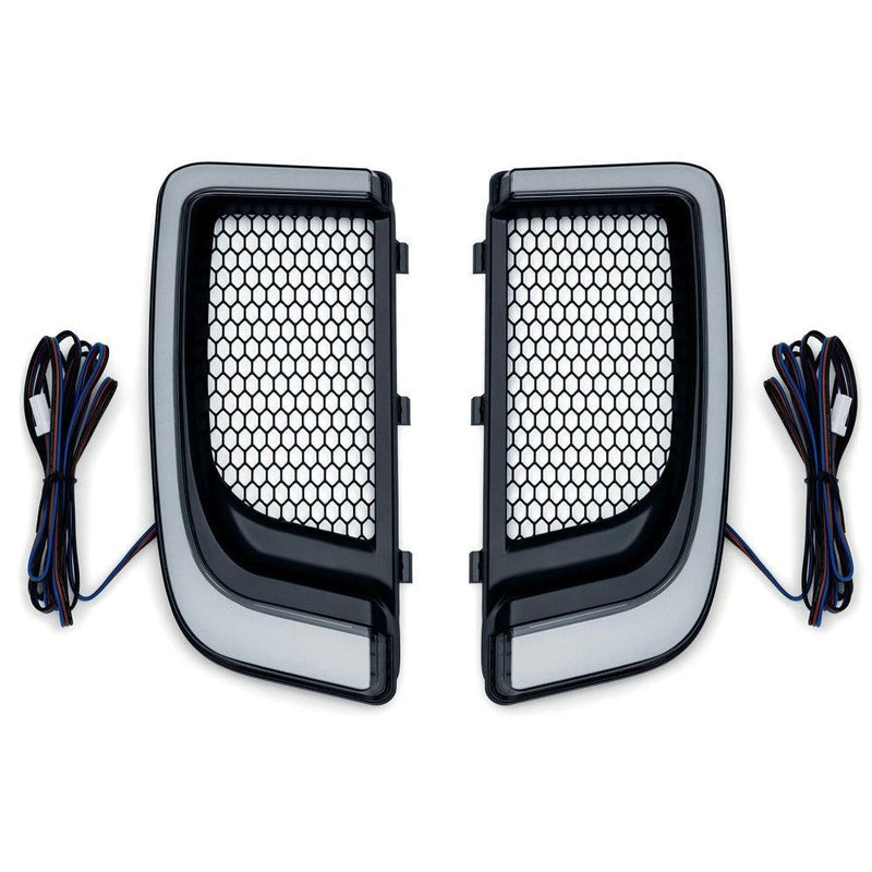 Load image into Gallery viewer, Kuryakyn Tracer LED Fairing Lower Grills Black
