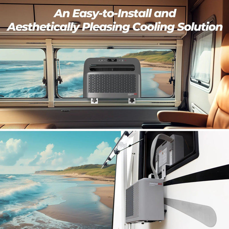 Load image into Gallery viewer, Fogatti InstaCool Go Portable Window Air Conditioner, 6500 BTU Mini Split, U Shaped
