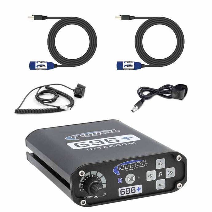 Rugged Radios 2 Person - BUILDER KIT with RRP696 PLUS Bluetooth Intercom System 696-2P