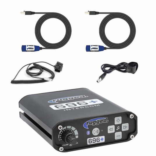 Rugged Radios 2 Person - BUILDER KIT with RRP696 PLUS Bluetooth Intercom System 696-2P
