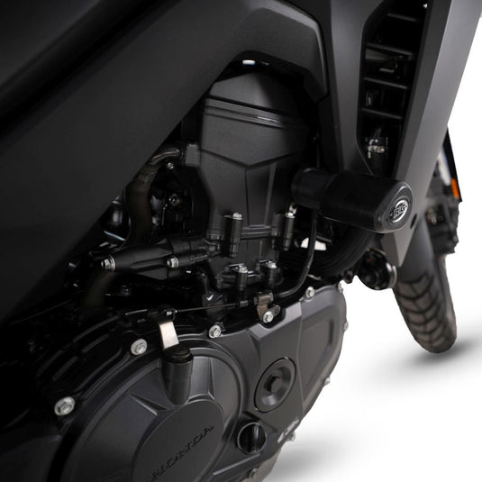 R&G Racing Black Aero Style Crash Protection Bobbins For 2023-2024 Honda Transalp XL750