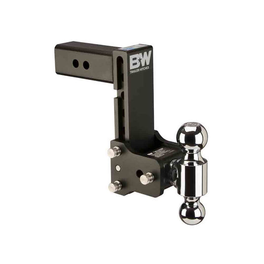 Tow & Stow Double-Ball Ball Mount for 2-1/2 Inch Receivers - 7-1/2" Drop - 2" & 2-5/16" Hitch Balls