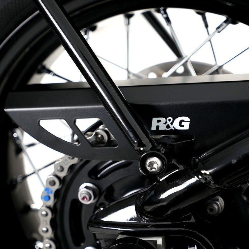 Load image into Gallery viewer, R&amp;G Racing Stainless Steel Chain Guard For 2017-2024 Triumph Bonneville Bobber
