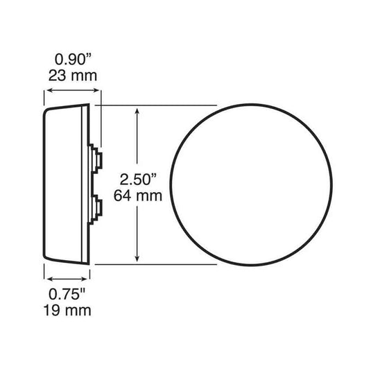 2-1/2 Inch Clearance and Side Marker Light