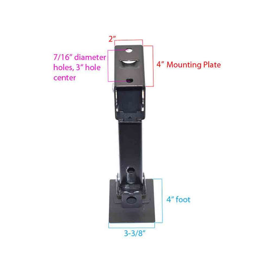 Stabilizer Trailer Jacks - Pair (2)  - Flip Down Style - 650 lb. Lift / 1,000 lb. Support Capacity