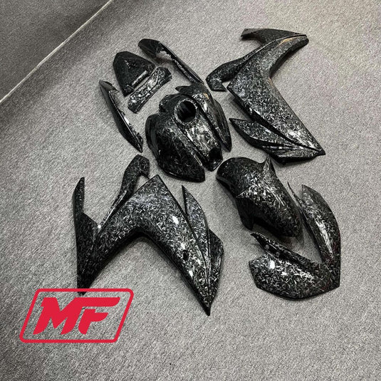 Monster Fairings Full Kit Yamaha R3 14-18 Forged Carbon Fiber Style + Windshield + Gas Tank Cover