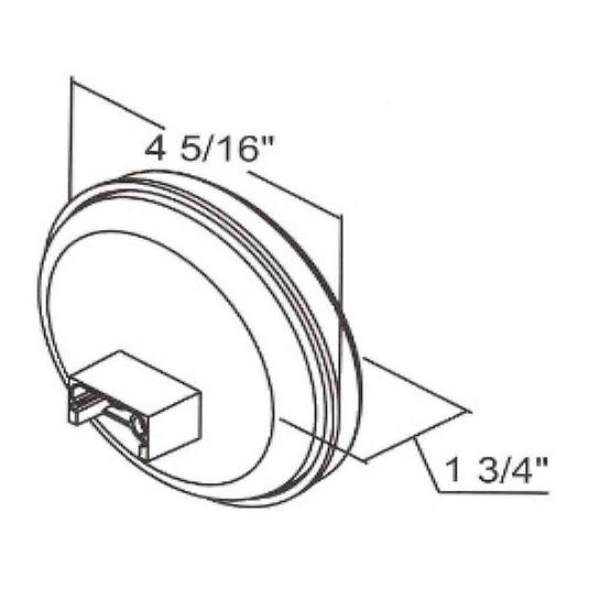 4 Inch Round Backup Light With 7 LEDs