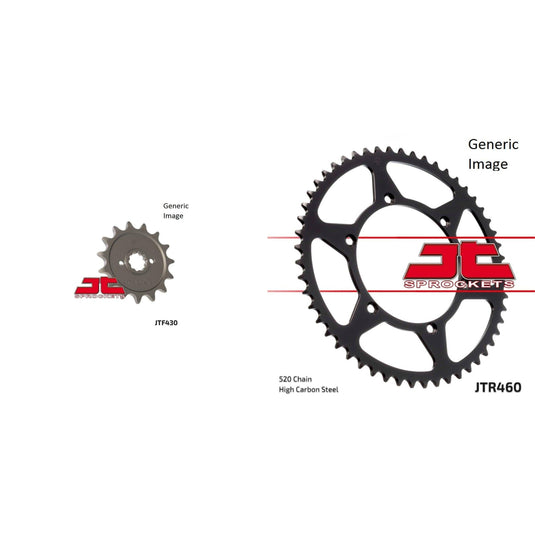 Front and Rear Steel Sprocket Kit for OffRoad SUZUKI RMZ-250 2004-2005