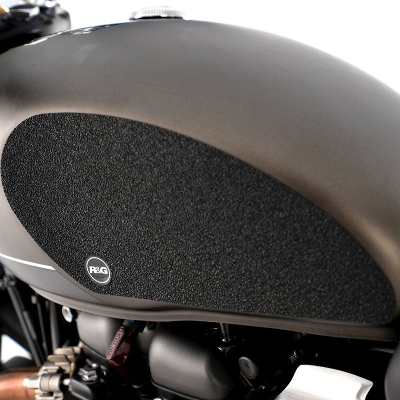 Load image into Gallery viewer, R&amp;G Racing Black Tank Traction Grips For 2022-2024 Triumph Speed Twin 900
