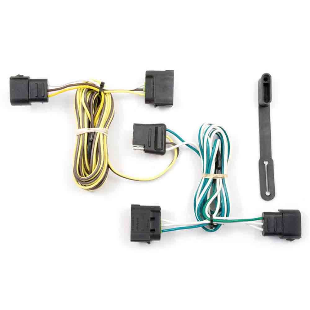 T-Connector Custom Wiring, 4-Way Flat Output fit 2004-2018 Ford E-150, E-250, E-350 Super Duty