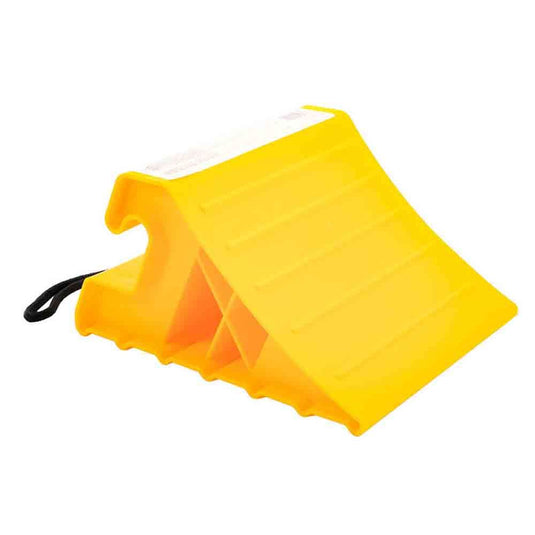 Super Wheel Chock with Rope, Yellow