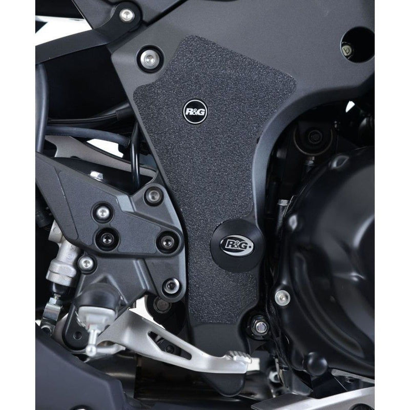 Load image into Gallery viewer, R&amp;G Racing Black Boot Guard Kit For 2020-2024 Kawasaki Ninja 1000SX ZX1000
