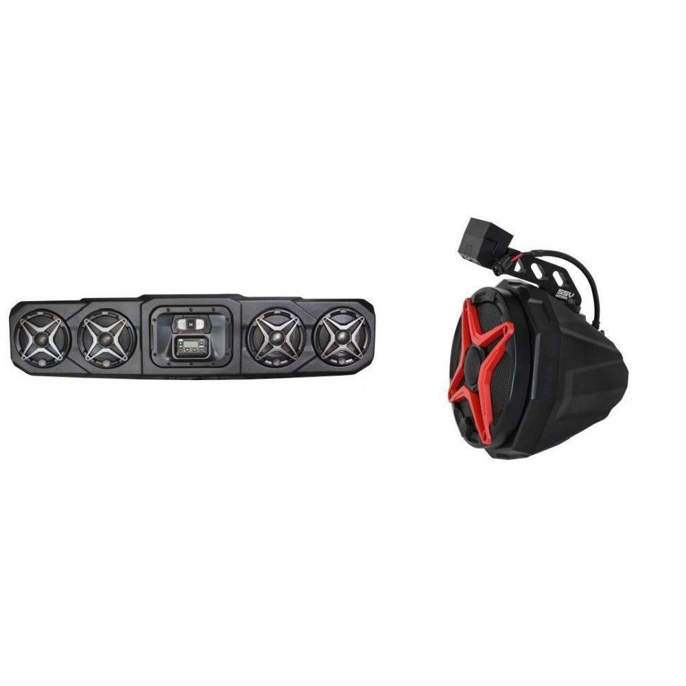 SSV Works 4 Speaker Overhead Sound Bar With 6.5