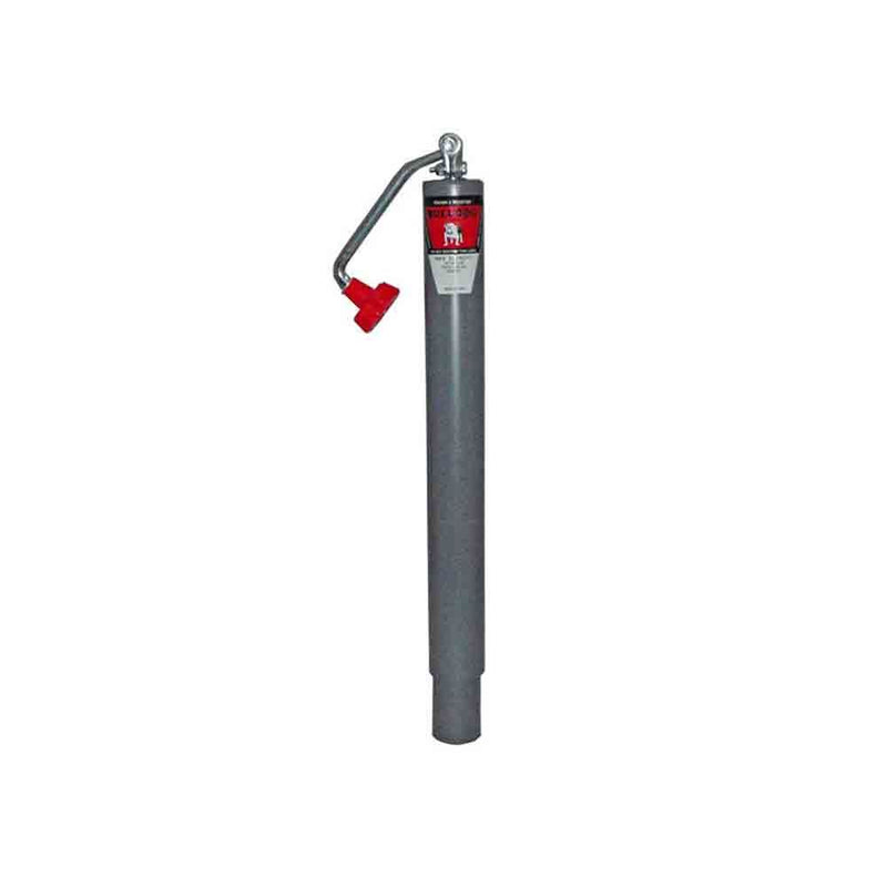 Load image into Gallery viewer, Bulldog Round Trailer Jack, No Mount, 5,000 lbs. Lift Capacity, Top Wind, Weld-On, 15 in. Travel
