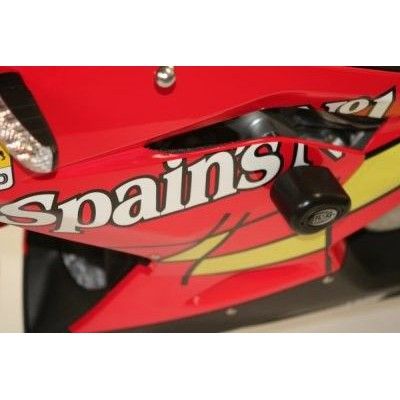 Load image into Gallery viewer, R&amp;G Racing Black Aero Style Crash Protectors For 2002-2010 Aprilia RS125
