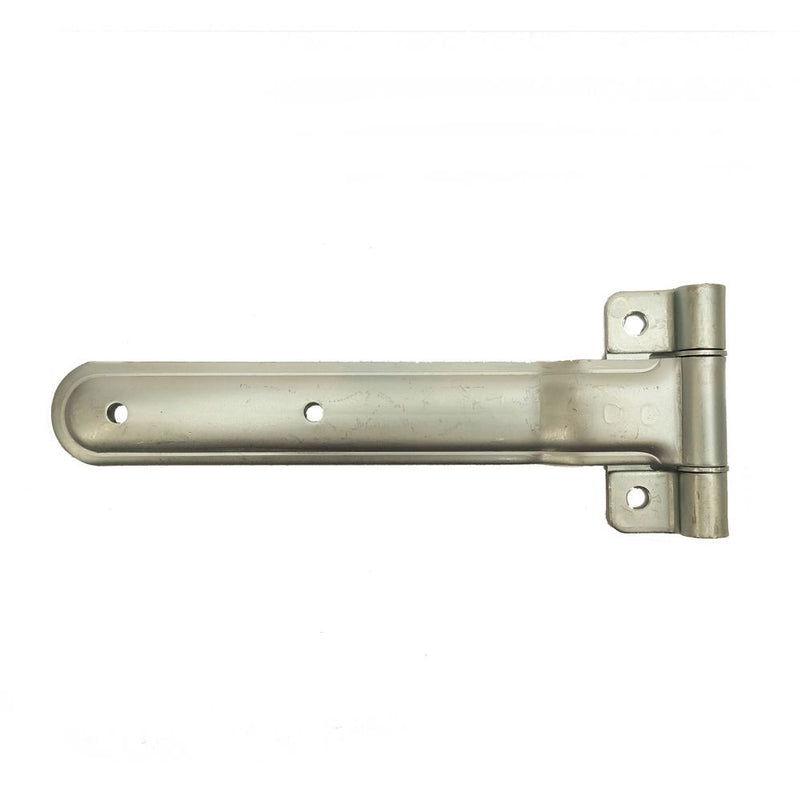 Load image into Gallery viewer, Trailer Door 12&quot; Reverse Strap Hinge, 2 hole, Steel, Zinc Plated
