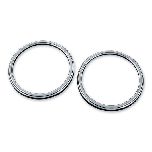 KURYAKYN CHROME CORONA FRONT SPEAKER GRILLS '14-2017 HARLEY TRI GLIDE ULTRA 7377