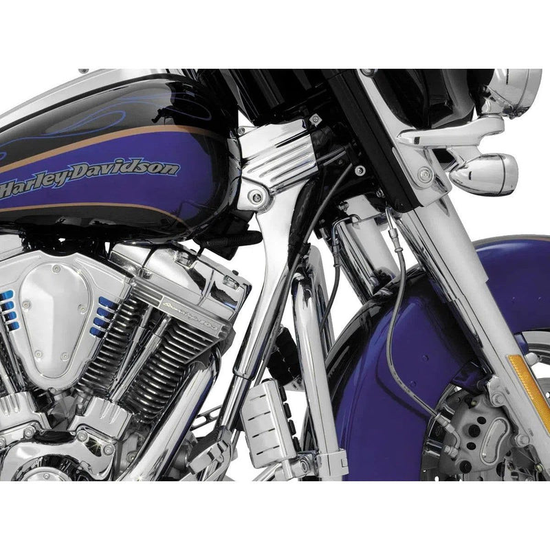Load image into Gallery viewer, Harley-Davidson FLHR Road King 1995-2005 Deluxe Neck Covers Chrome by Kuryakyn
