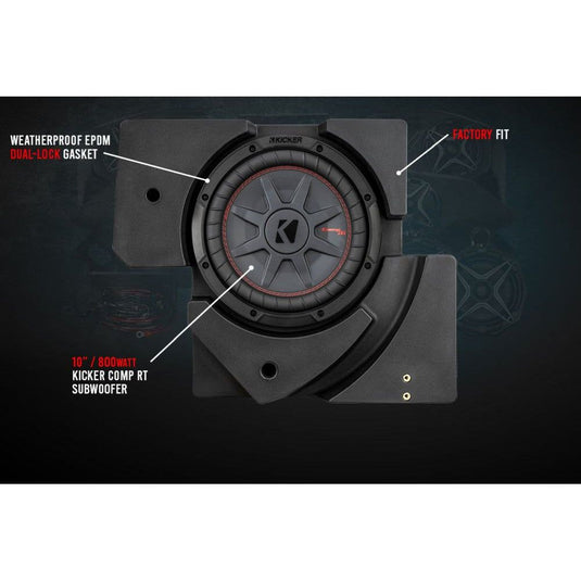 SSV Works Underseat Passenger 10" Unloaded Subwoofer For Can-Am Maverick X3 2017-2022