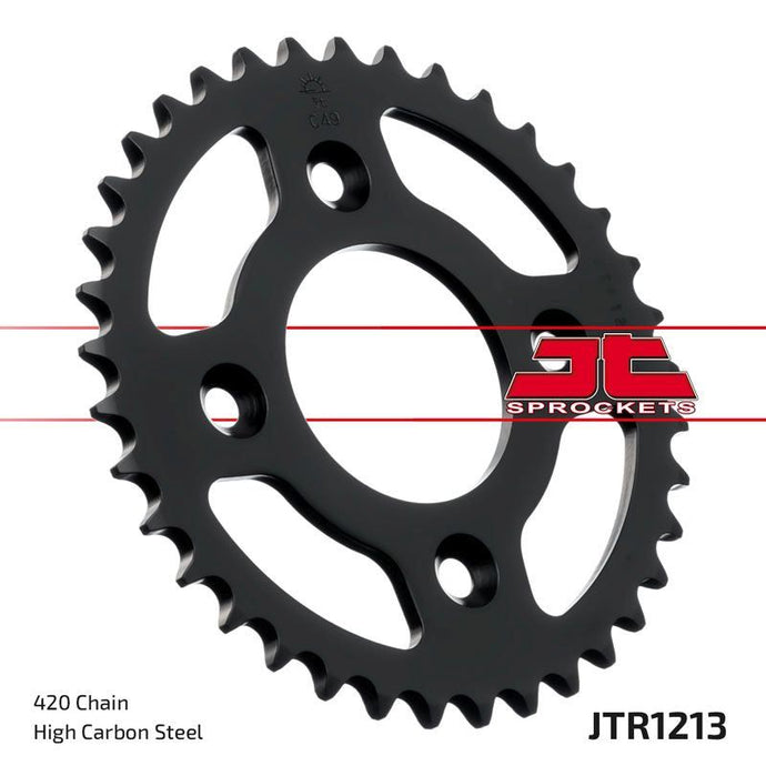 JT Sprockets Rear Steel Sprocket 37 Tooth 37T 420 Chain For Honda CRF50F P 2023 JTR1213.37