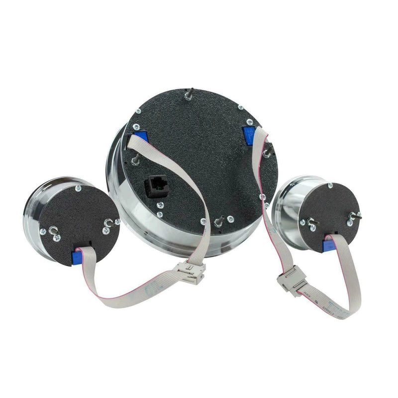 Load image into Gallery viewer, Dakota Digital Universal 3 Round Analog Gauge System Black Blue Kit VHX-1013
