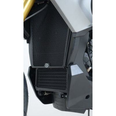 Load image into Gallery viewer, R&amp;G Racing Black Aluminum Radiator Guard For 2013-2018 Aprilia Caponord 1200
