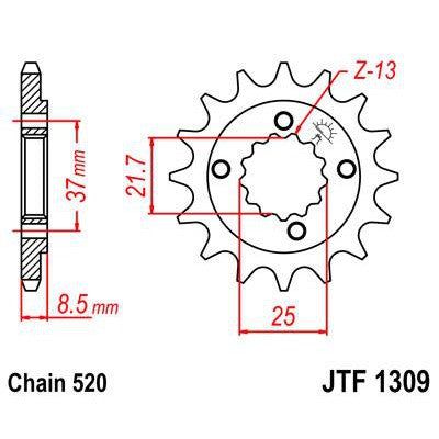 Load image into Gallery viewer, Front &amp; Rear Sprocket Kit for HONDA TRX400 EX Sportrax 05-08 JT Sprockets
