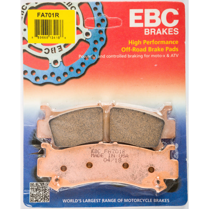 EBC 1 Pair Sintered R Series Heavy-Duty Brake Pads MPN FA701R