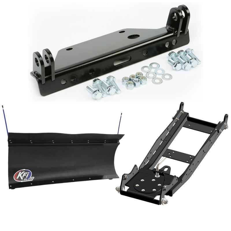 Load image into Gallery viewer, KFI UTV Snow Plow Kit With Glacier Adapter For Kawasaki Mule 4010 KAF950F 4x4 Diesel 2009-2014

