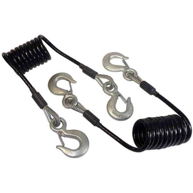 Load image into Gallery viewer, Blue Ox BX88197 Coiled Safety Cables - 7 foot - 10,000 lbs. Capacity - Pair
