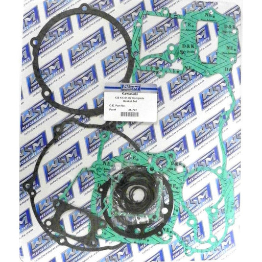 WSM Complete Gasket Kit For Kawasaki 125 KX 01-02 25-741