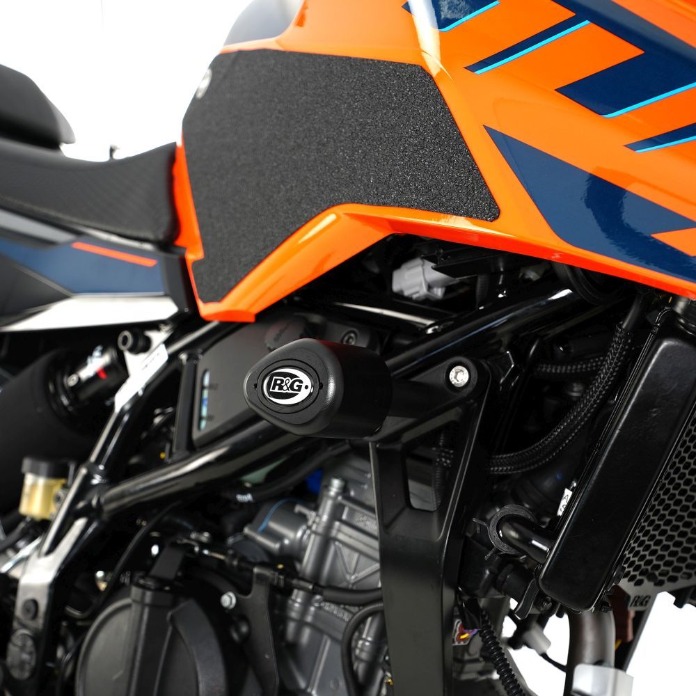 R&G Racing Black Aero Style Crash Protectors For 2024-2025 KTM 125 Duke