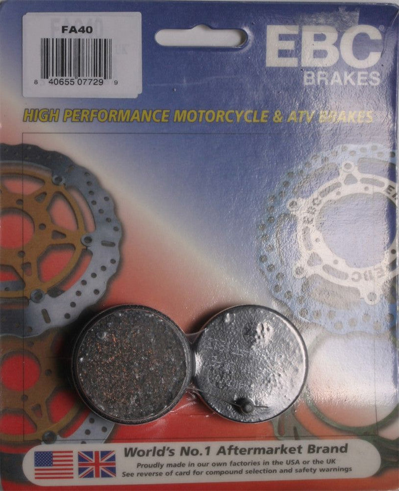 Load image into Gallery viewer, EBC 1 Pair FA Series Organic Replacement Brake Pads MPN FA40
