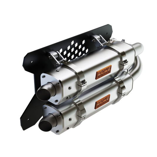 RJWC Dual APX Exhaust For Polaris RZR XP 10060045
