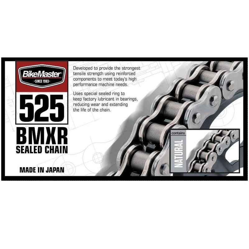 Load image into Gallery viewer, BIKEMASTER 525 BMXR Sealed Chain 120 Green
