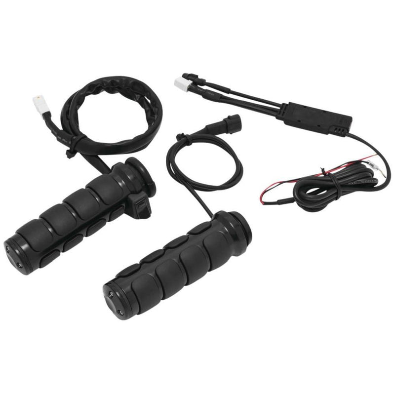 Load image into Gallery viewer, Kuryakyn Heated Black Throttle-By-Wire ISO-Grips 6472
