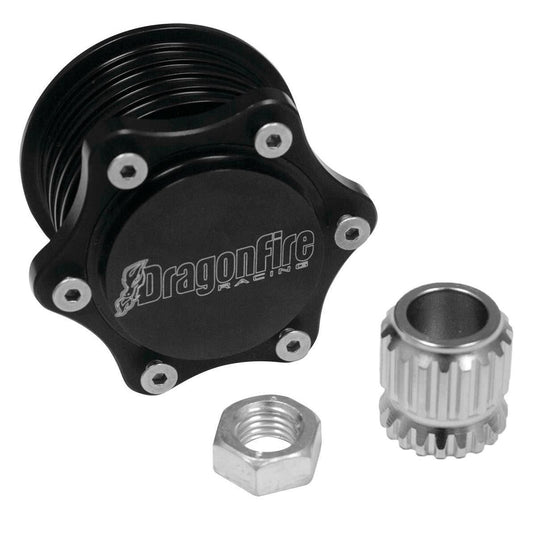 Quick-Release Hub Kit For DragonFire Steering Wheels - Polaris/Maverick X3/Arctic Cat/Defender - Black - 04-1049