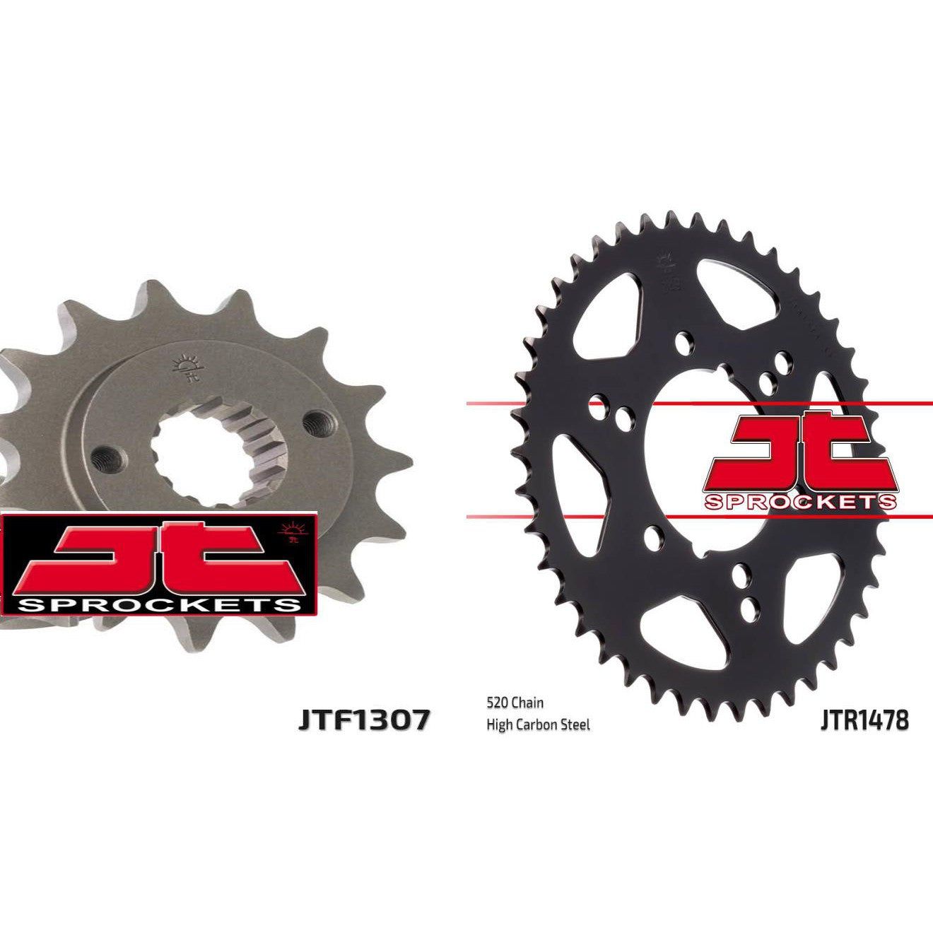 Front & Rear Sprocket Kit for KAWASAKI ZX-6R-ZX636 B1,B2-Ninja 03-04 JT Sprockets