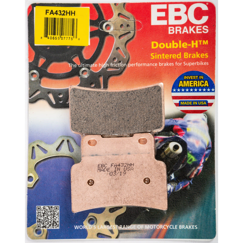 Load image into Gallery viewer, EBC 1 Pair Sintered HH Race Formula Brake Pads MPN FA432HH
