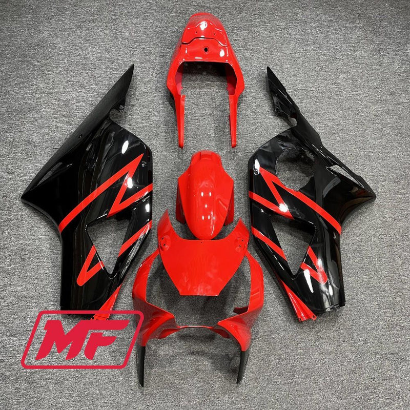 Load image into Gallery viewer, Monster Fairings Full Kit Honda CBR954 02-03 Red and Black + Windshield + Gas Tank Cover
