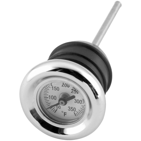 Bikers Choice Oil Tank Dipsticks with Temperature Gauge For - 71558S3 Chrome