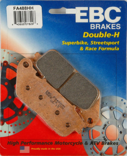 EBC 1 Pair Sintered HH Race Formula Brake Pads MPN FA488HH