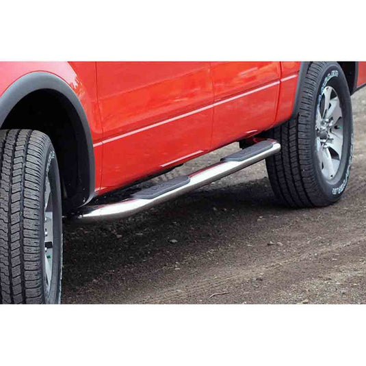 Dee Zee 3 Inch Round Stainless Steel Nerf Bars fit 2009-2012 Ford F-150 Super Cab